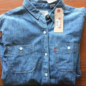Boyfriend Fit Denim Shirt
